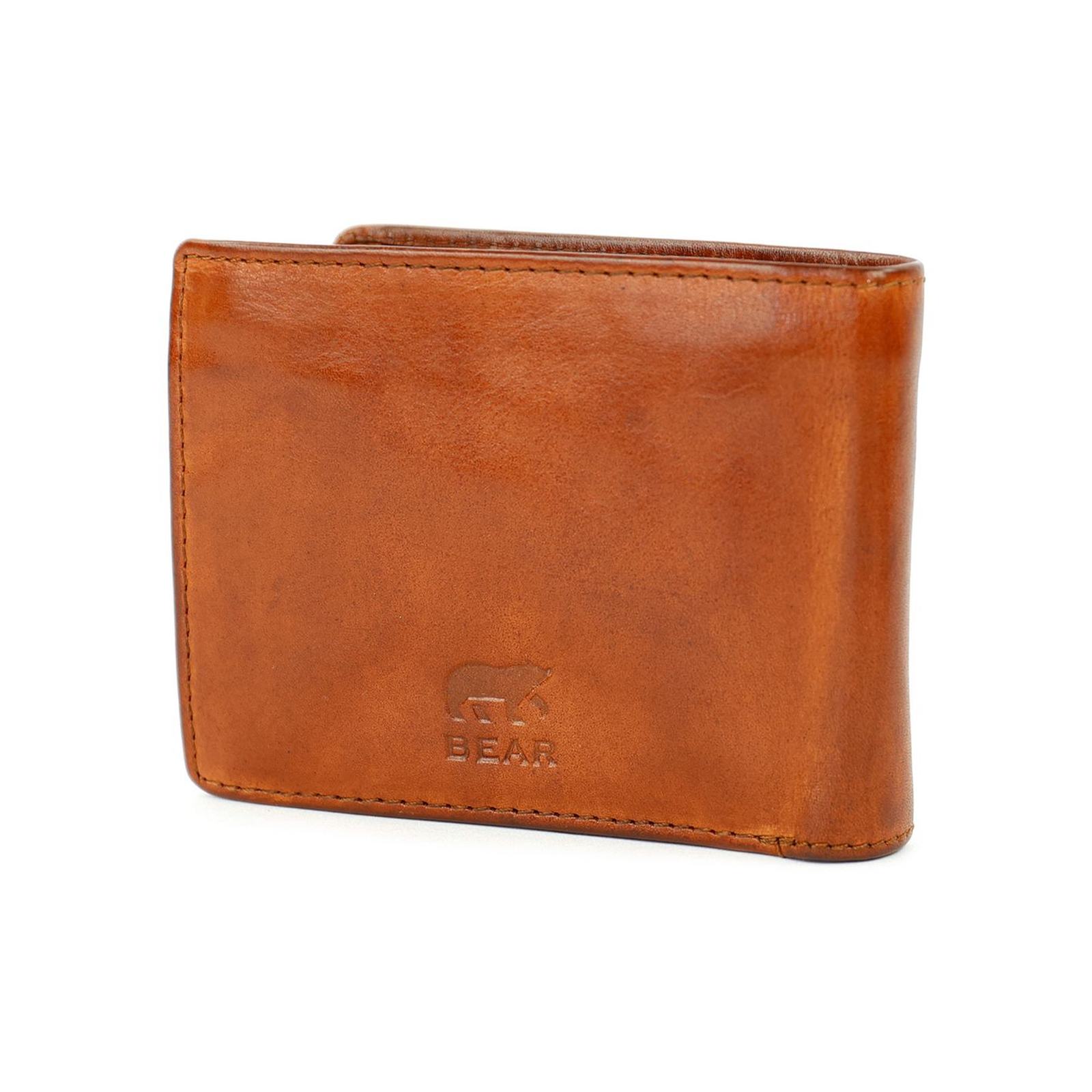 Bear Design Wesley Billfold portemonnee - Cognac - Afbeelding 4