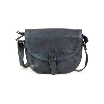 Bear Gigi schoudertasje (leren schoudertas / crossbody) - Blue
