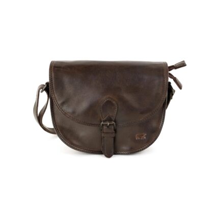 Bear Gigi schoudertasje (leren schoudertas / crossbody) - Brown