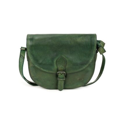 Bear Gigi schoudertasje (leren schoudertas / crossbody) - Groen