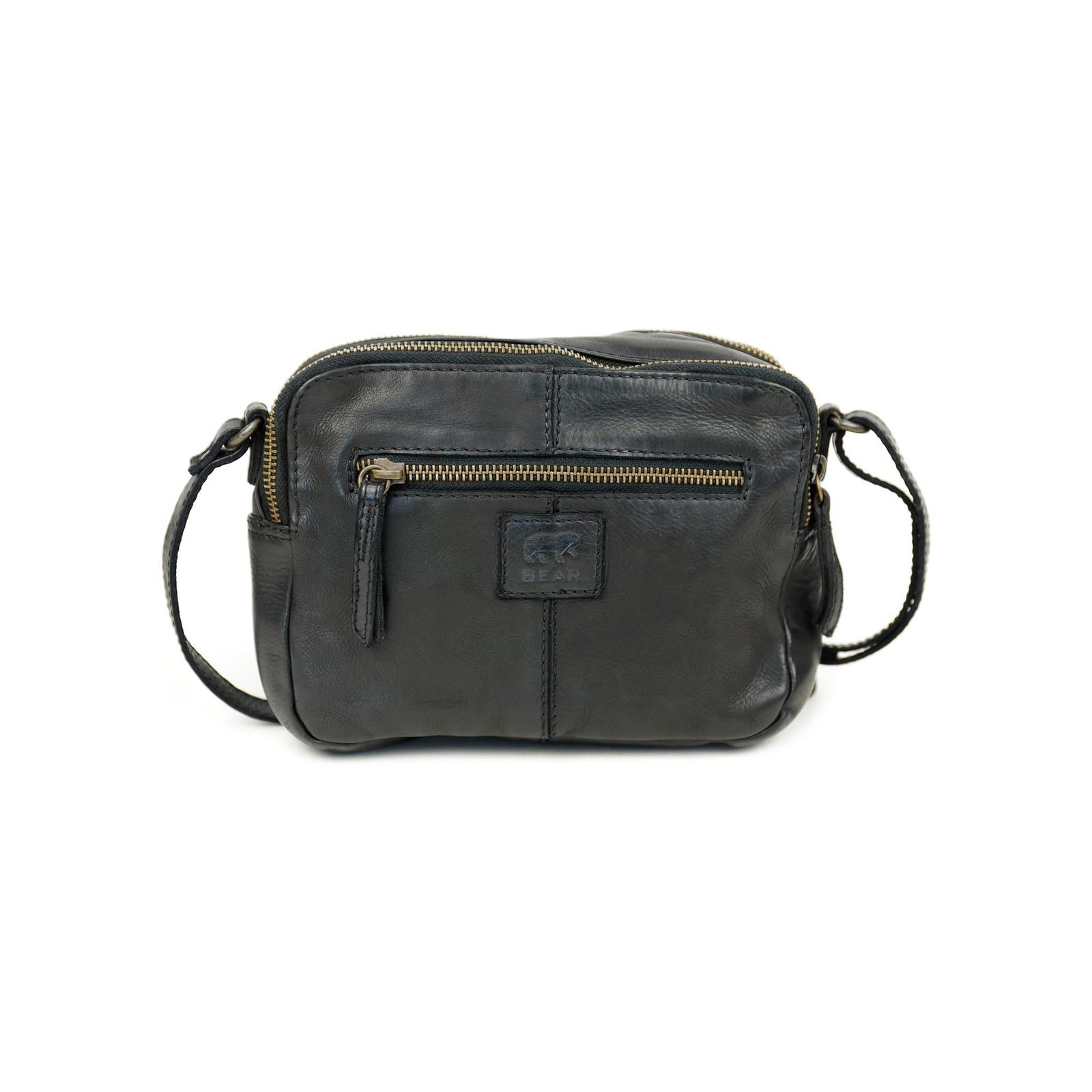 Bear Irem schoudertasje (leren schoudertas / unisex) - Zwart - Afbeelding 5