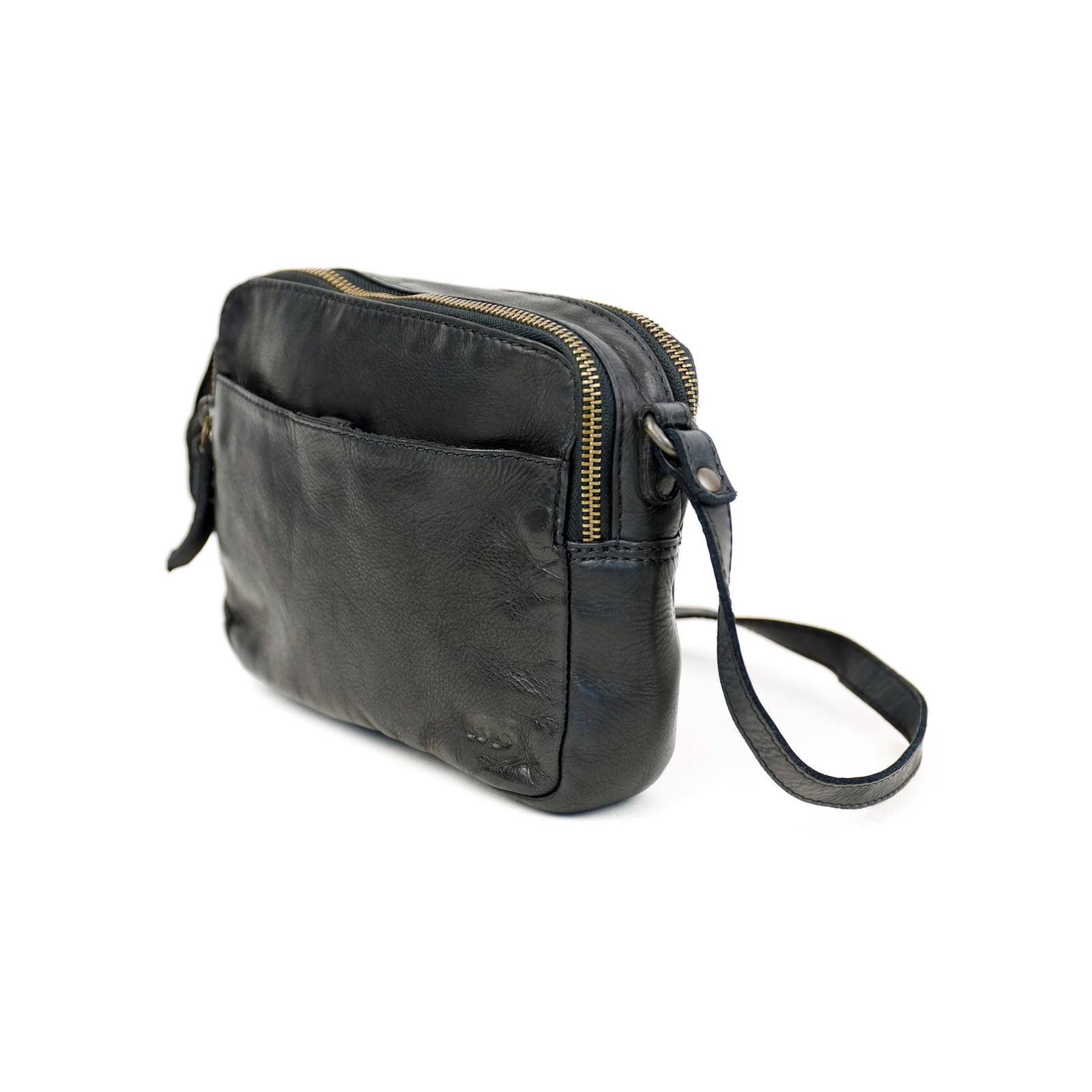 Bear Irem schoudertasje (leren schoudertas / unisex) - Zwart - Afbeelding 4