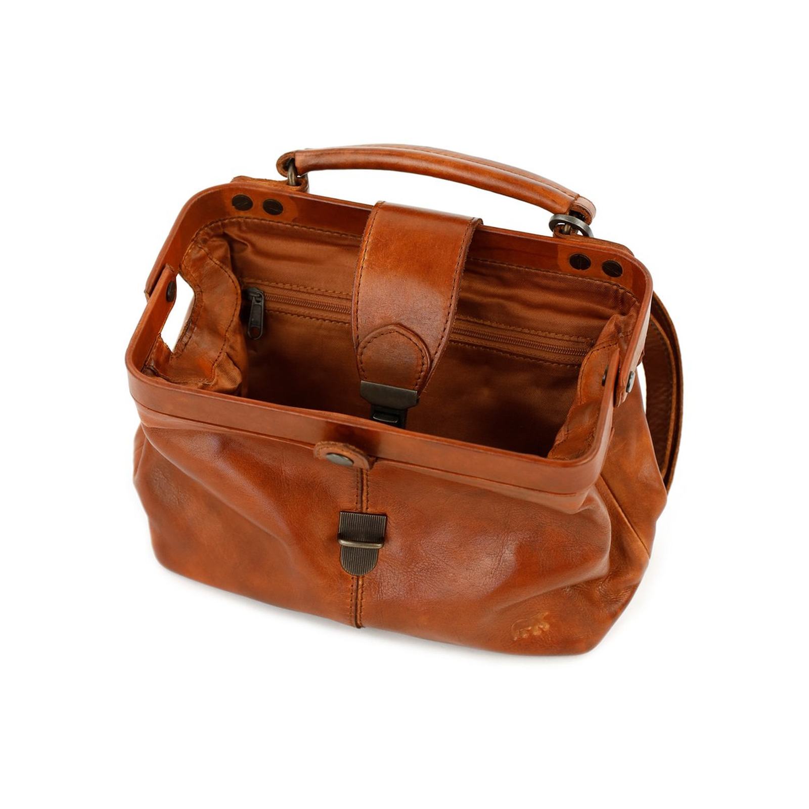 Bear Julia dokterstasje (mini dokterstas / handtas) - Cognac - Afbeelding 3