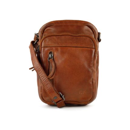 Bear Karin schoudertasje (unisex schoudertas) - Cognac
