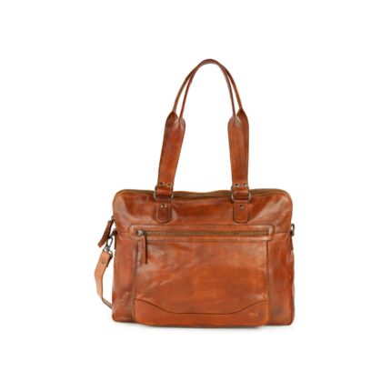 Bear Lia schoudertas (hand- en schoudertas met laptopvak) - Cognac