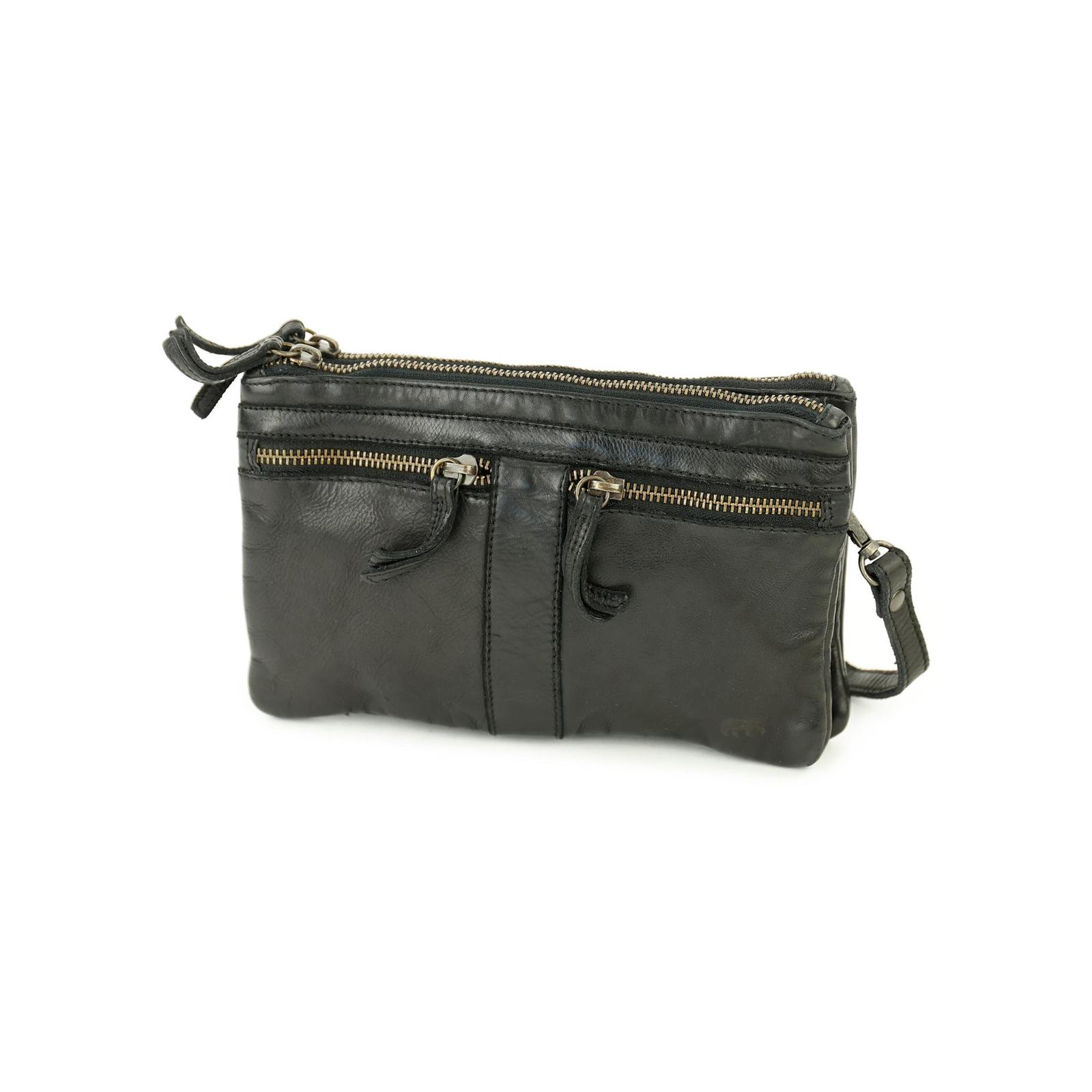 Bear Linda schoudertasje (leren schoudertas / crossbody) - Zwart - Afbeelding 2