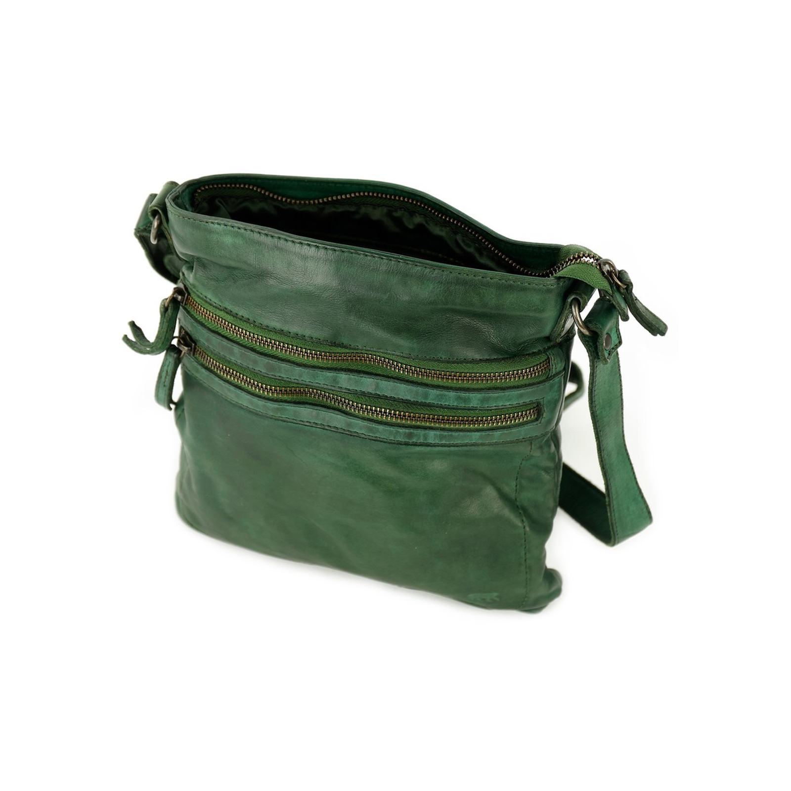 Bear Luna schoudertasje (leren schoudertas / crossbody) - Green - Afbeelding 2