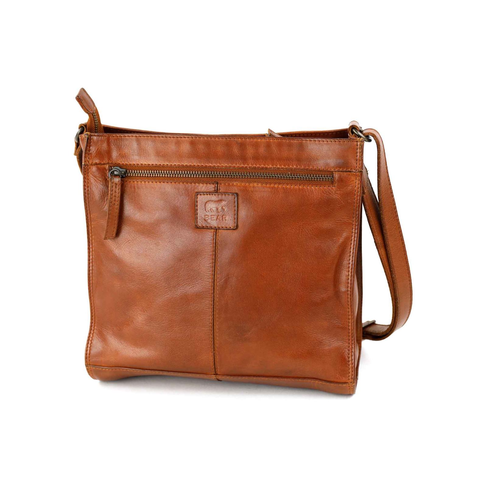 Bear Marisa schoudertas (leren schoudertas) - Cognac - Afbeelding 4