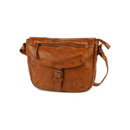 Bear Mattea schoudertasje (leren schoudertas / crossbody) - Cognac