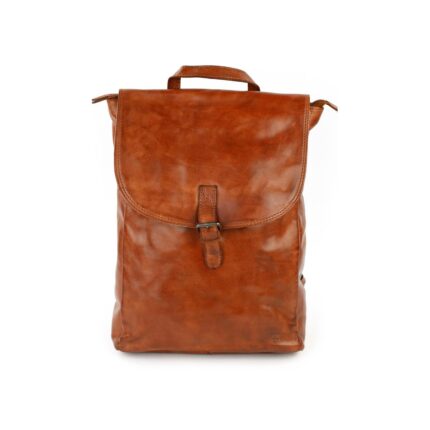 Bear Rob rugzak (Cow-Lavato leren rugzak) - Cognac