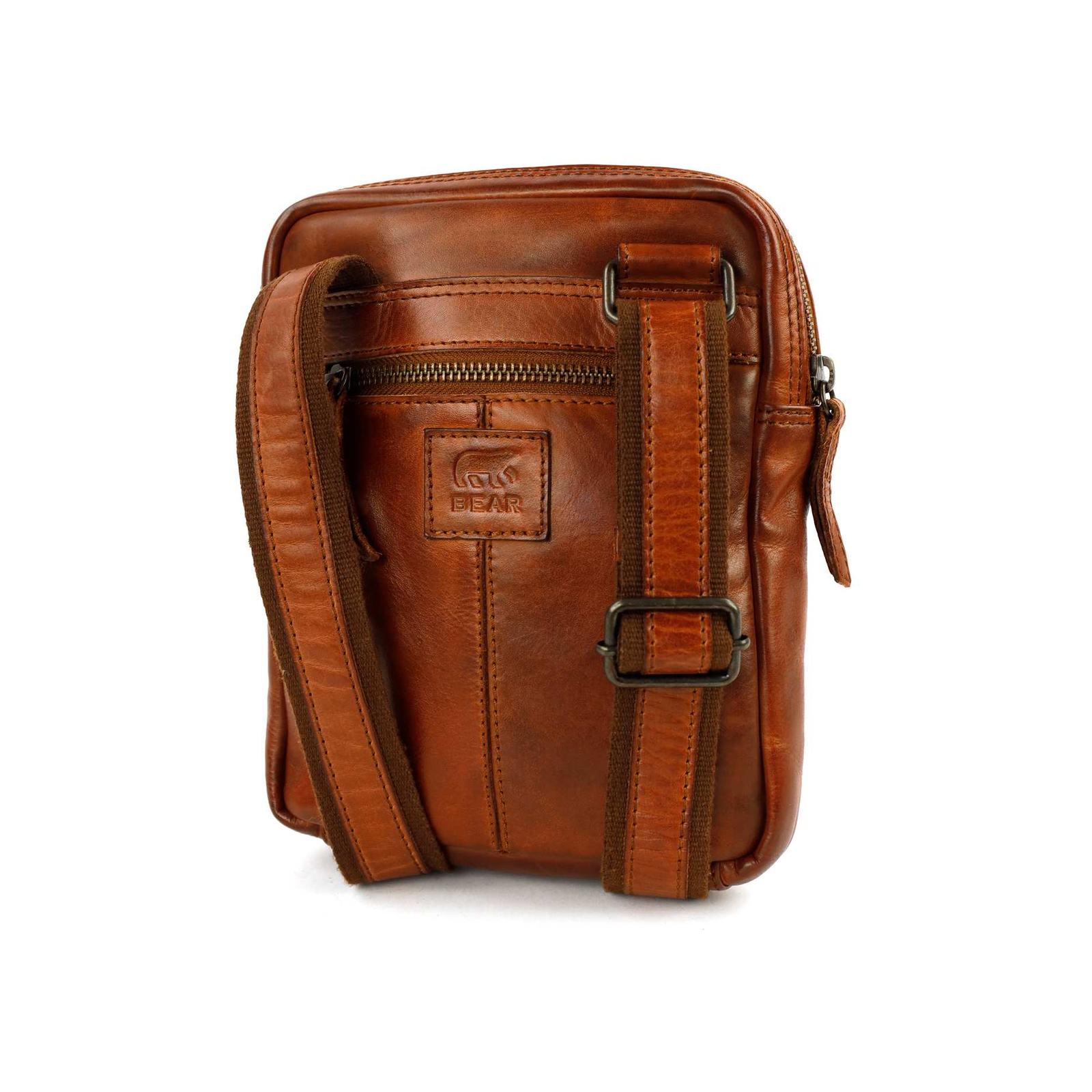 Bear Sasha crossbody (leren crossbody tas) - Cognac - Afbeelding 4