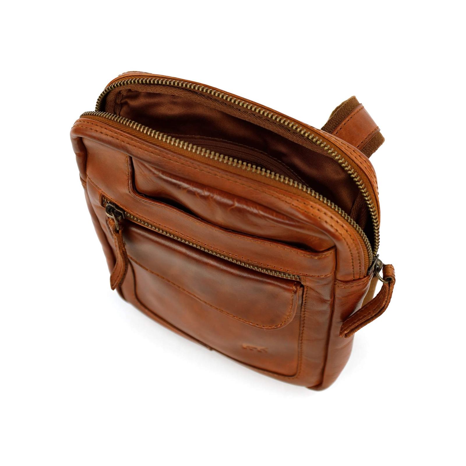 Bear Sasha crossbody (leren crossbody tas) - Cognac - Afbeelding 3