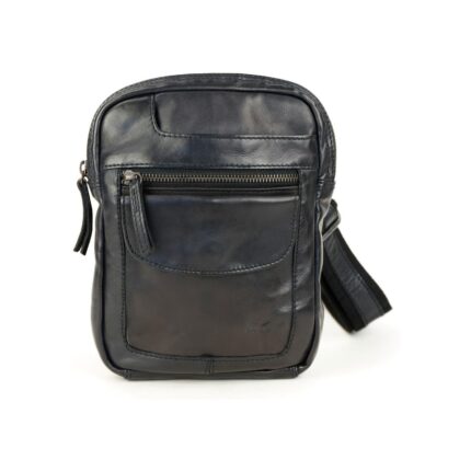 Bear Sasha crossbody (leren crossbody tas) - Zwart