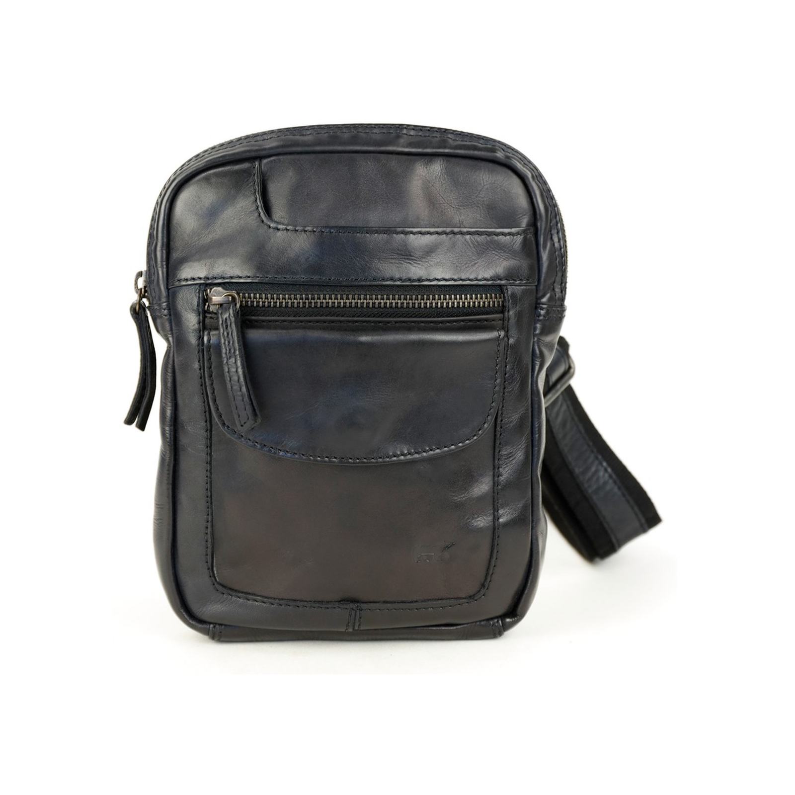 Bear Sasha crossbody (leren crossbody tas) - Zwart