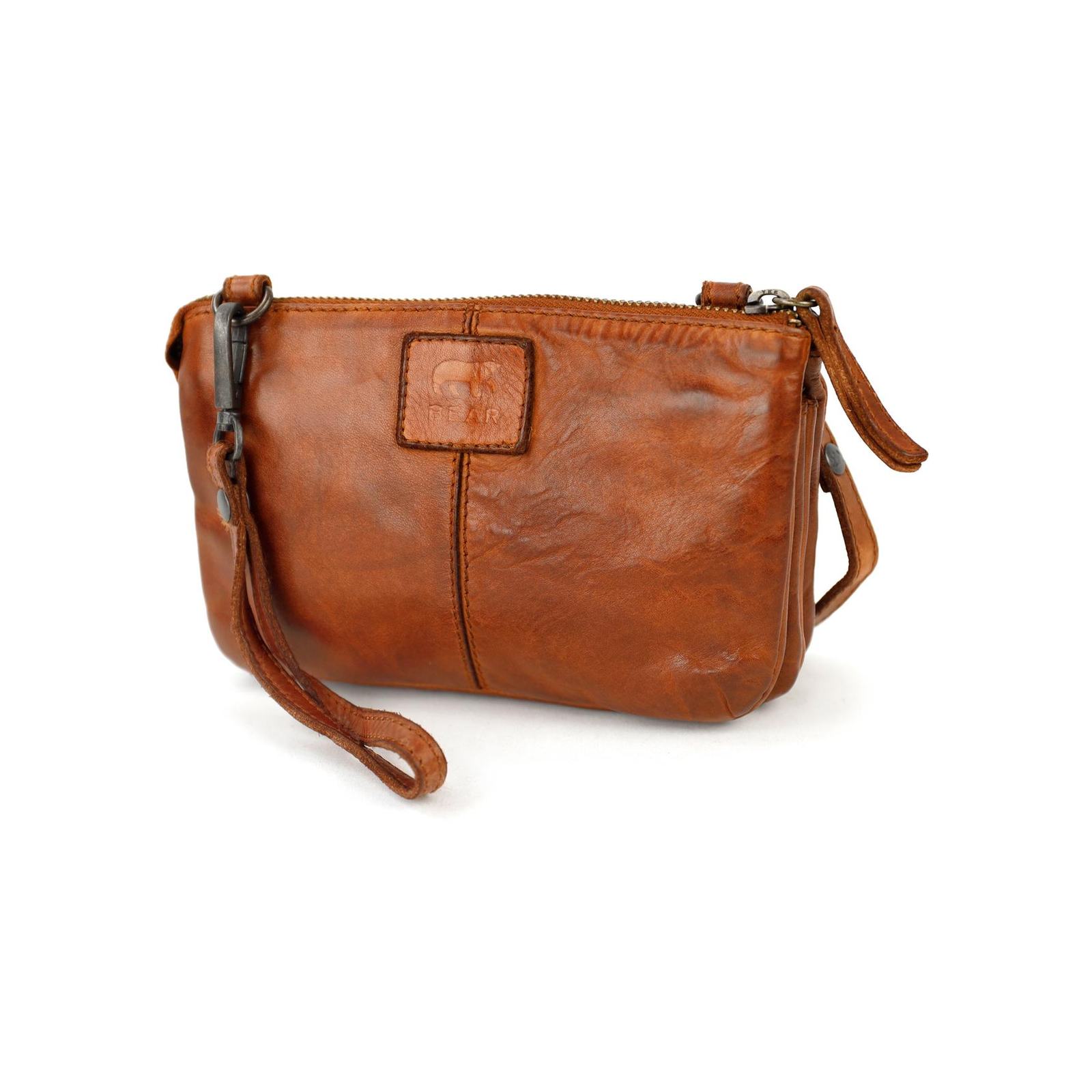 Bear Umi portemonneetasje (leren portemonneetas / crossbody) - Cognac - Afbeelding 4