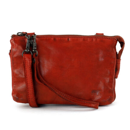 Bear Umi portemonneetasje (leren portemonneetas / crossbody) - Red