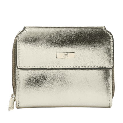 dR Amsterdam 110179 damesportemonnee met rits light gold voorkant