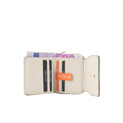 dR Amsterdam 110179 damesportemonnee met rits nude open