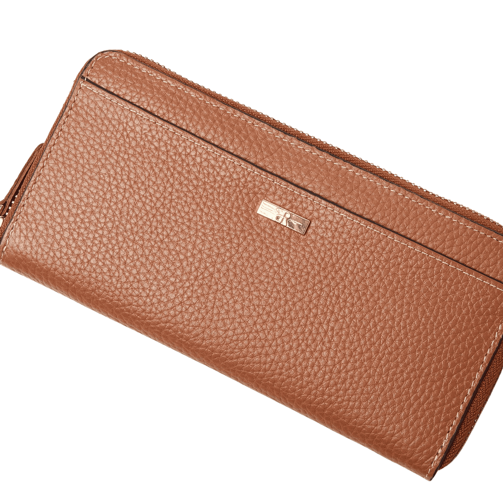 dR Amsterdam 110182 damesportemonnee met rits mocha detail