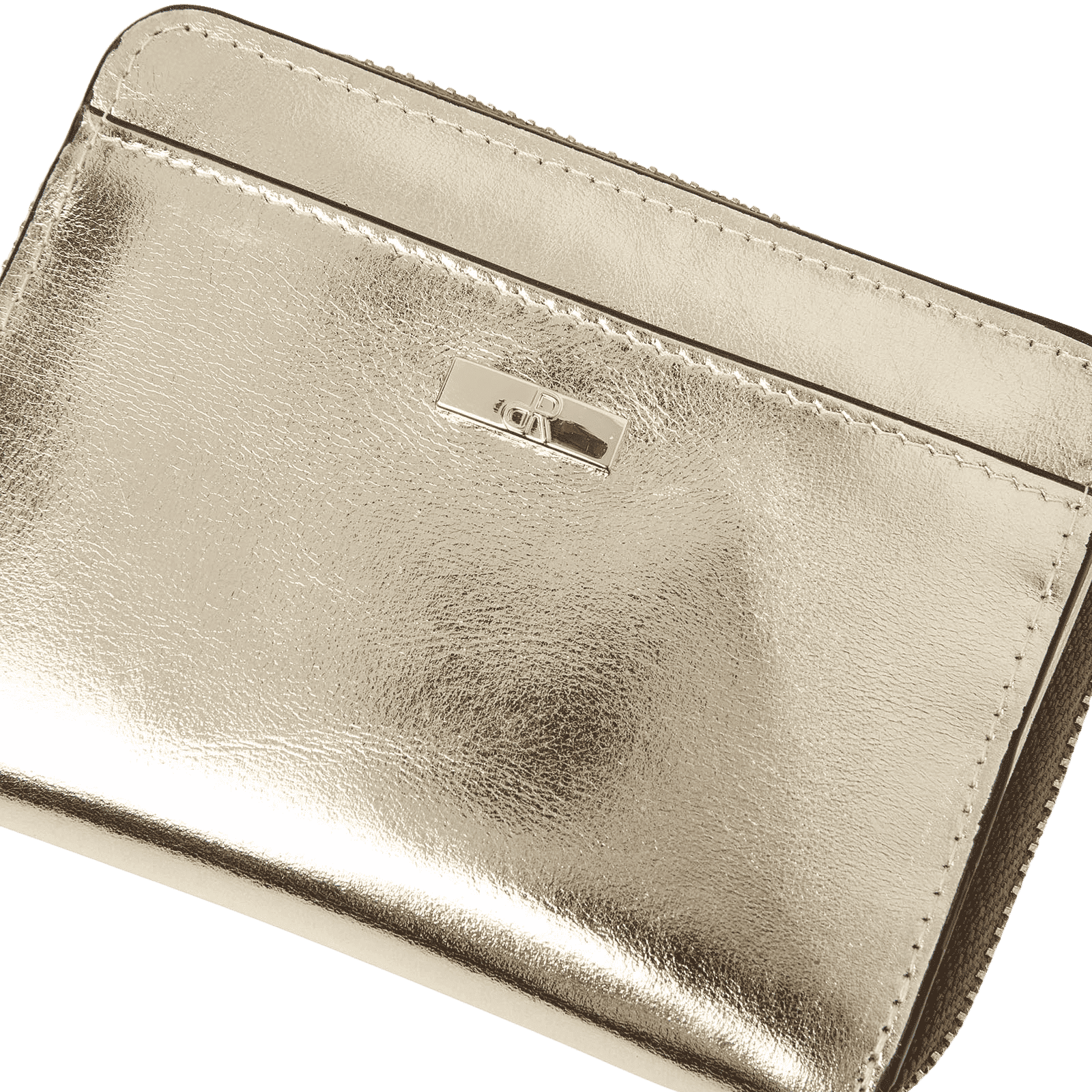 dR Amsterdam 110184 damesportemonnee met rits light gold detail