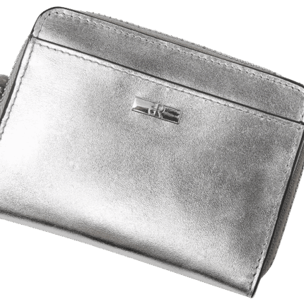 dR Amsterdam 110184 damesportemonnee met rits silver detail