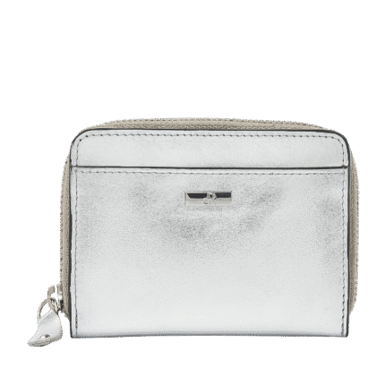 dR Amsterdam 110184 damesportemonnee met rits silver voorkant