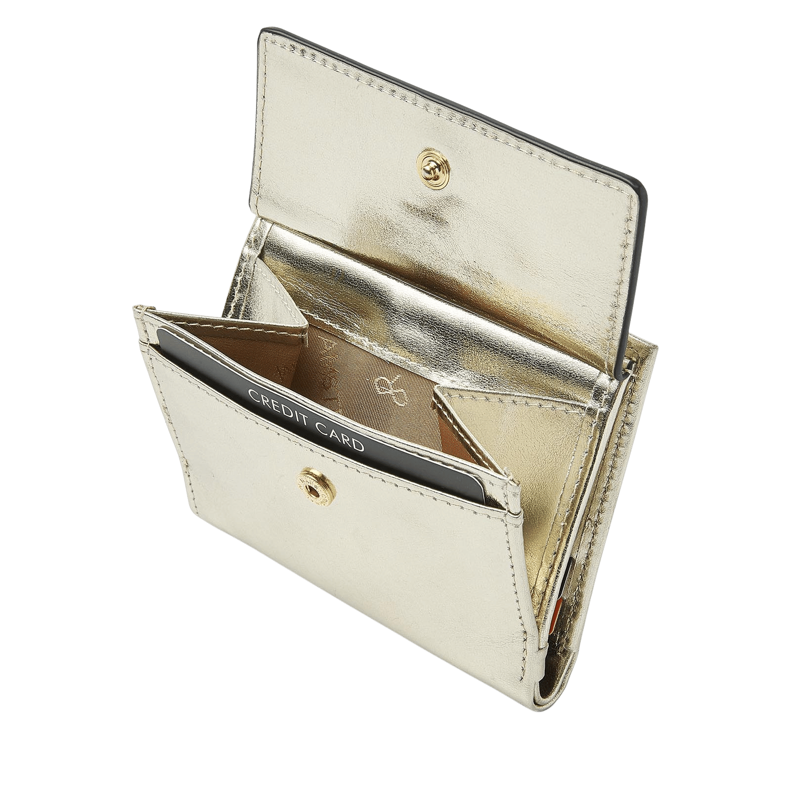 dR Amsterdam 110535 billfold portemonnee light gold open