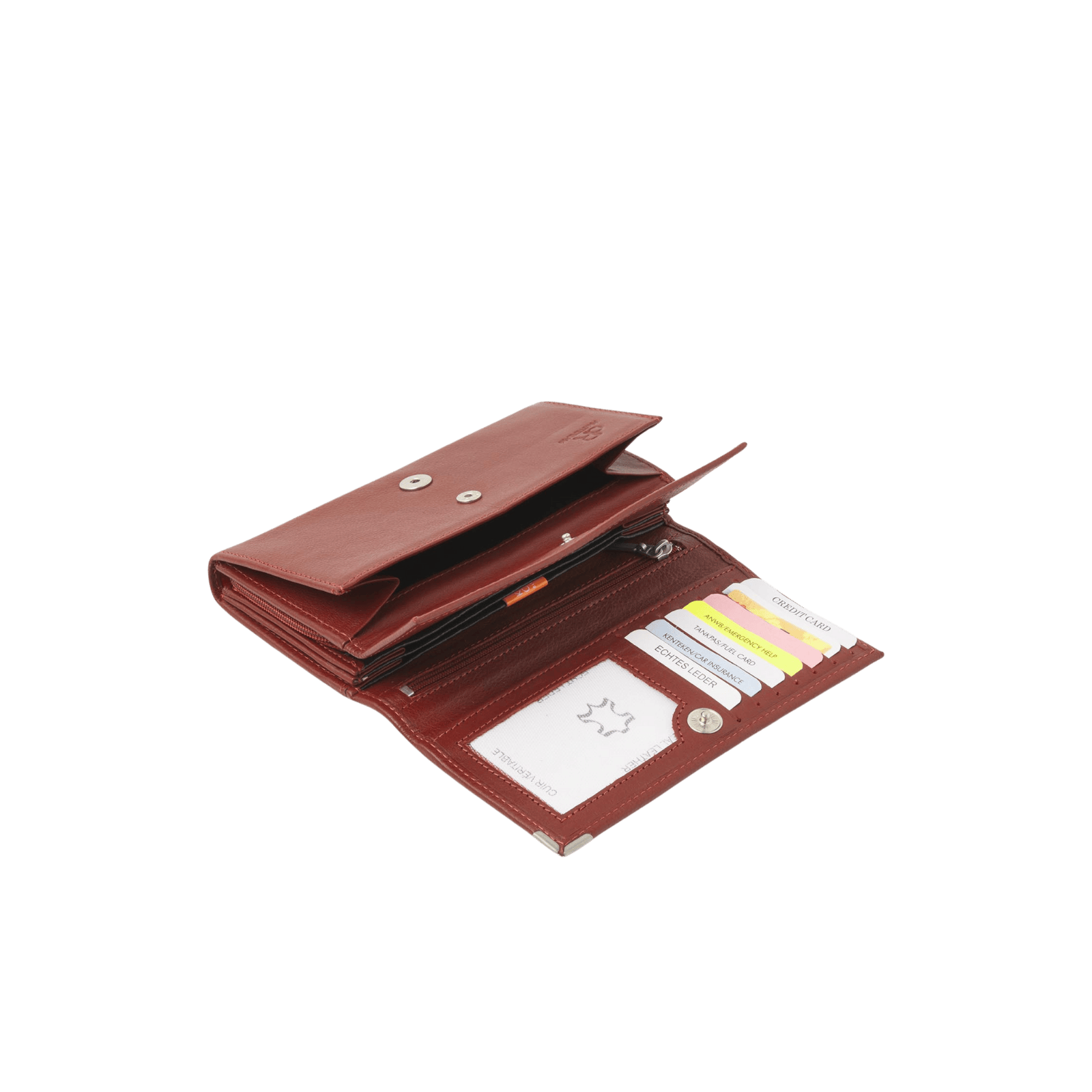 dR Amsterdam 15178 damesportemonnee RFID rood binnenkant