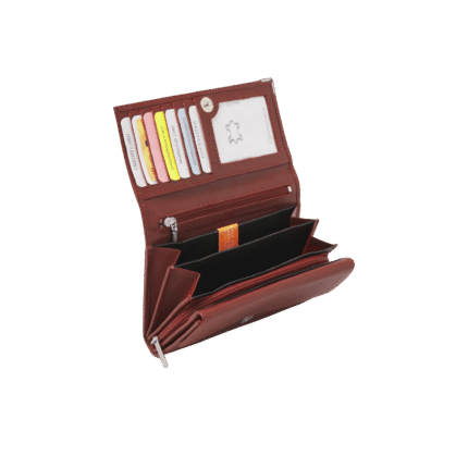 dR Amsterdam 15178 damesportemonnee RFID rood open