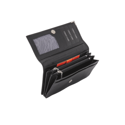 dR Amsterdam 15190 damesportemonnee RFID zwart open