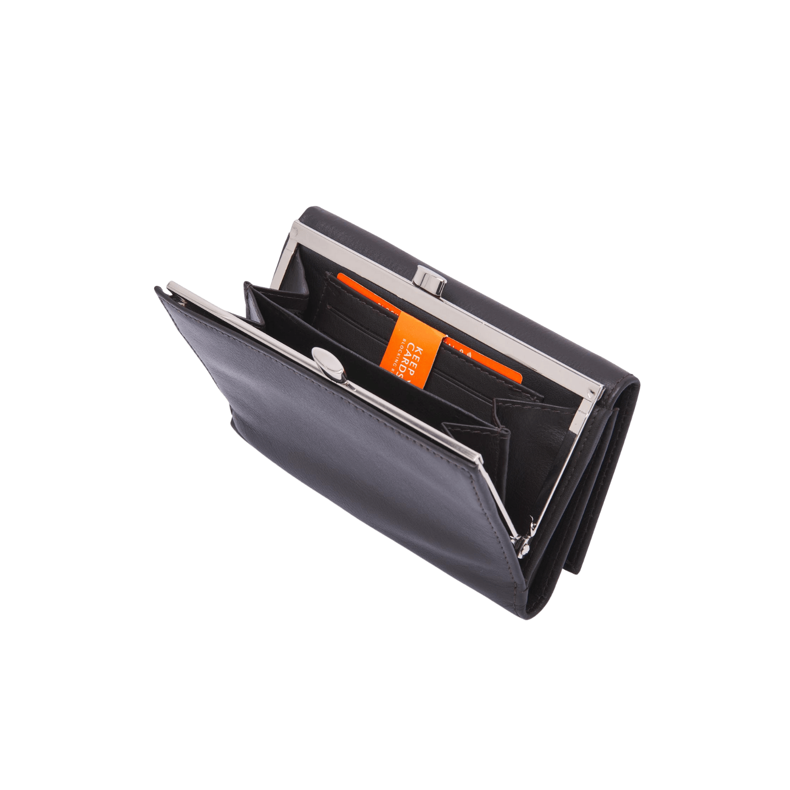 dR Amsterdam 15199 damesportemonnee RFID donkerbruin open
