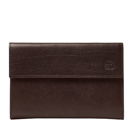 dR Amsterdam 2119 damesportemonnee RFID donkerbruin voorkant
