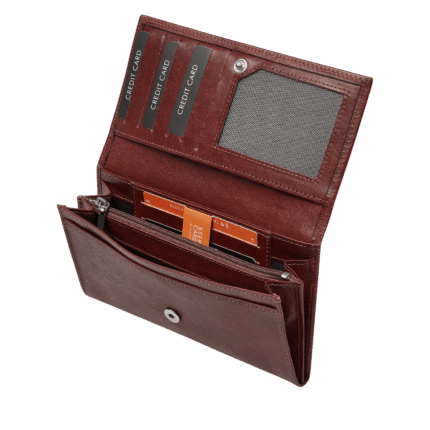 dR Amsterdam 2159 damesportemonnee RFID chestnut open