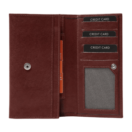 dR Amsterdam 2159 damesportemonnee RFID bruin pasjes
