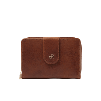 dR Amsterdam 28123 damesportemonnee RFID cognac voorkant