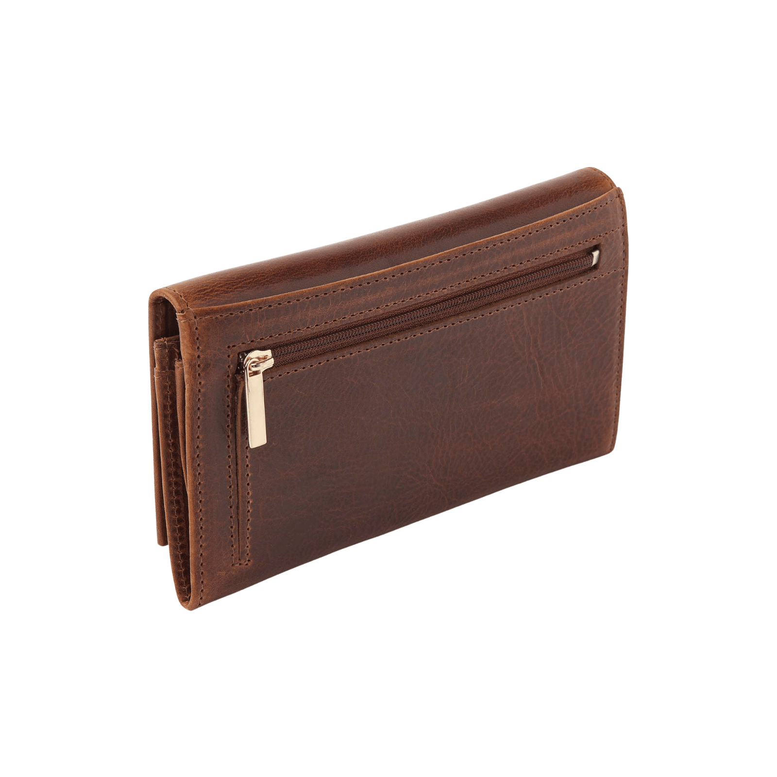 dR Amsterdam 28159 damesportemonnee RFID cognac achterkant