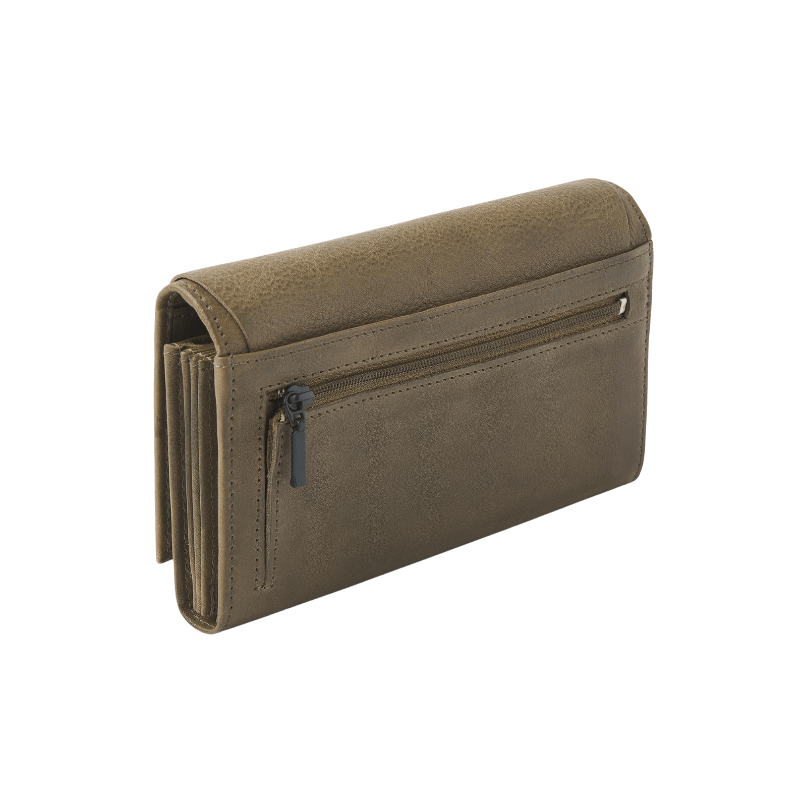 dR Amsterdam 93129 damesportemonnee RFID olive achterkant