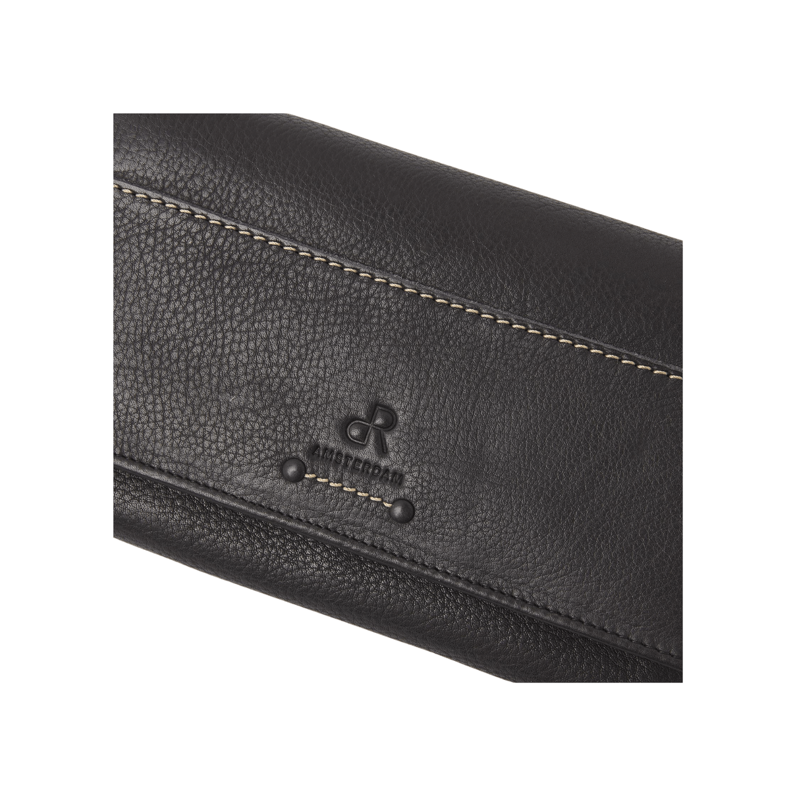 dR Amsterdam 93129 damesportemonnee RFID zwart detail