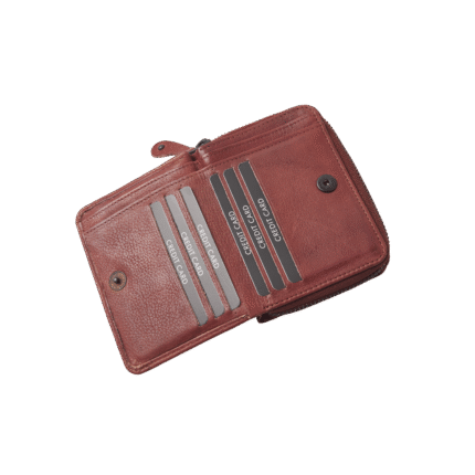 dR Amsterdam 93165 damesportemonnee RFID bruin pasjes