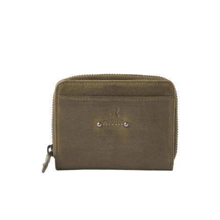 dR Amsterdam 93165 damesportemonnee RFID olive voorkant