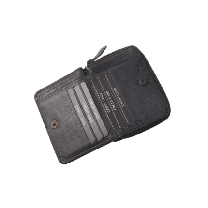 dR Amsterdam 93165 damesportemonnee RFID zwart pasjes