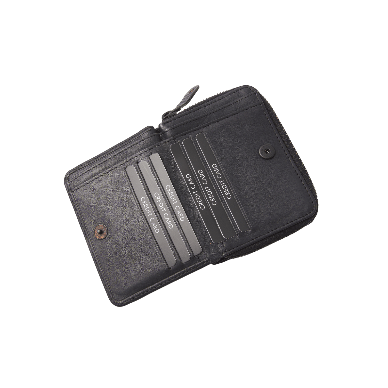 dR Amsterdam 93165 damesportemonnee RFID zwart pasjes