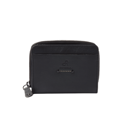 dR Amsterdam 93165 damesportemonnee RFID zwart voorkant