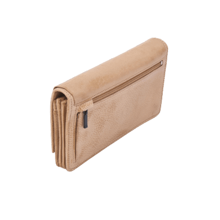 dR Amsterdam 93190 damesportemonnee RFID beige achterkant