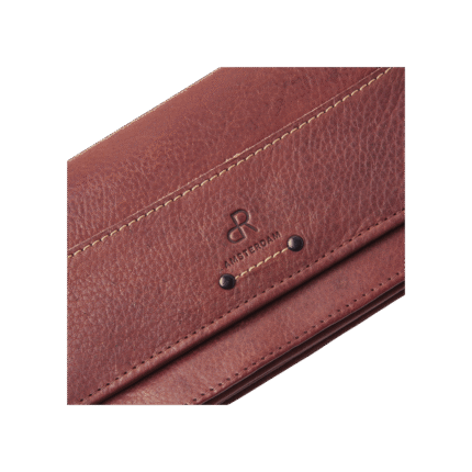 dR Amsterdam 93190 damesportemonnee RFID bruin detail