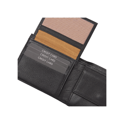 dR Amsterdam 93524 herenportemonnee RFID zwart open