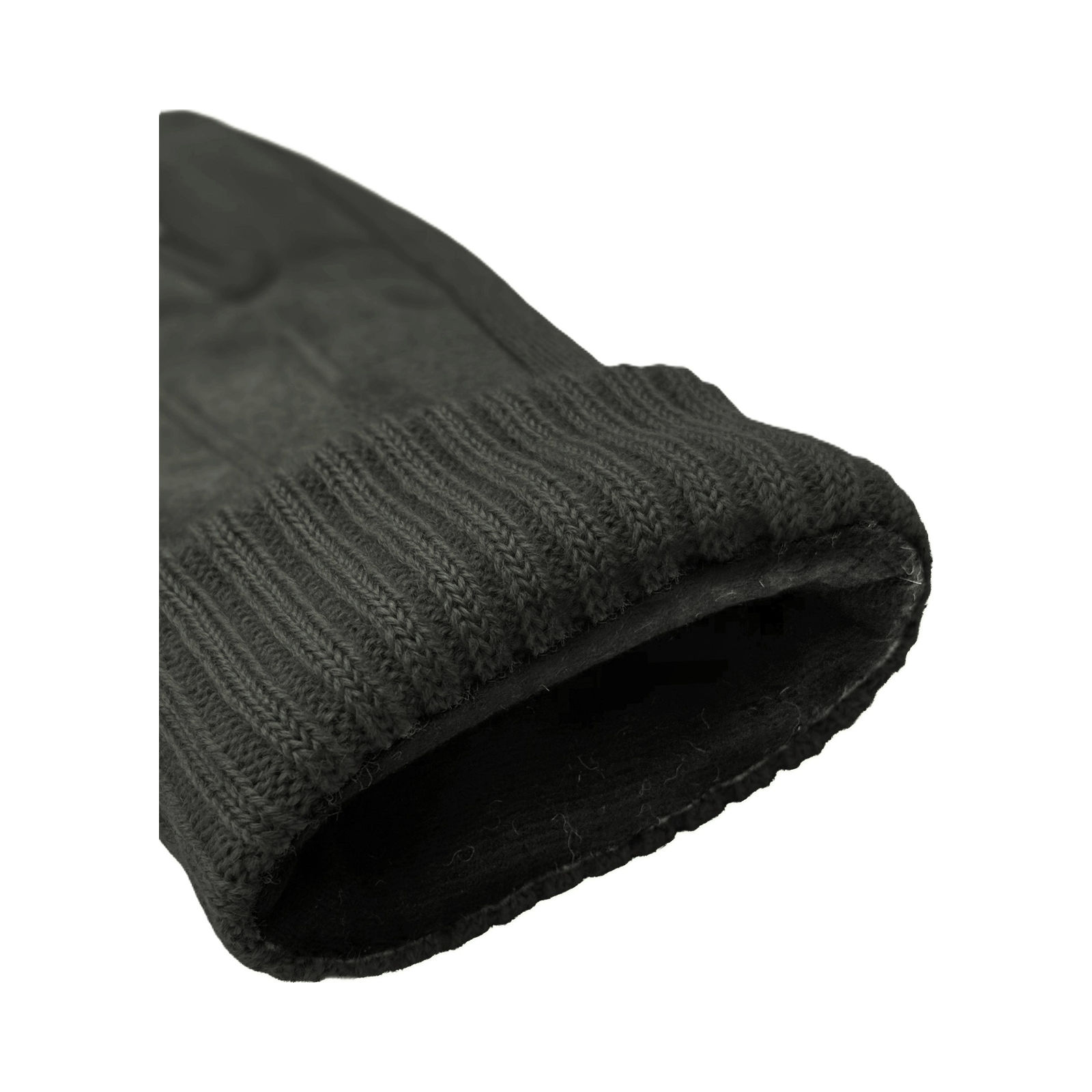Kessler Liv dames handschoenen (veloursleer met gebreide boord) - Black - Afbeelding 3