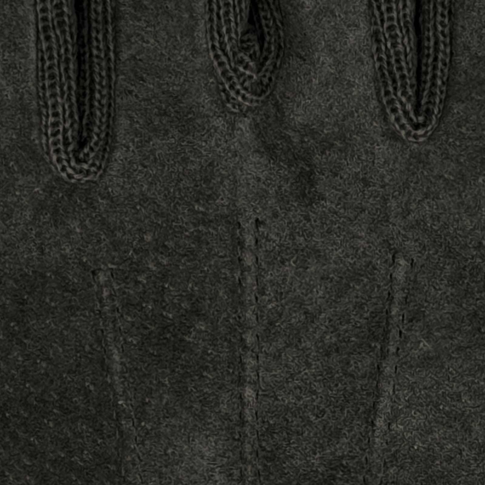 Kessler Liv dames handschoenen (veloursleer met gebreide boord) - Black - Afbeelding 4