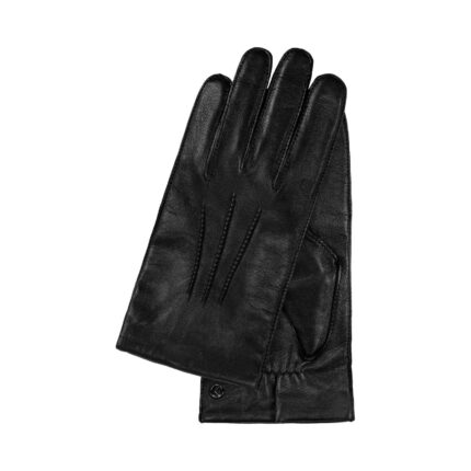 Kessler Paul heren leren handschoenen (lamsnappa met wollen voering) - Black