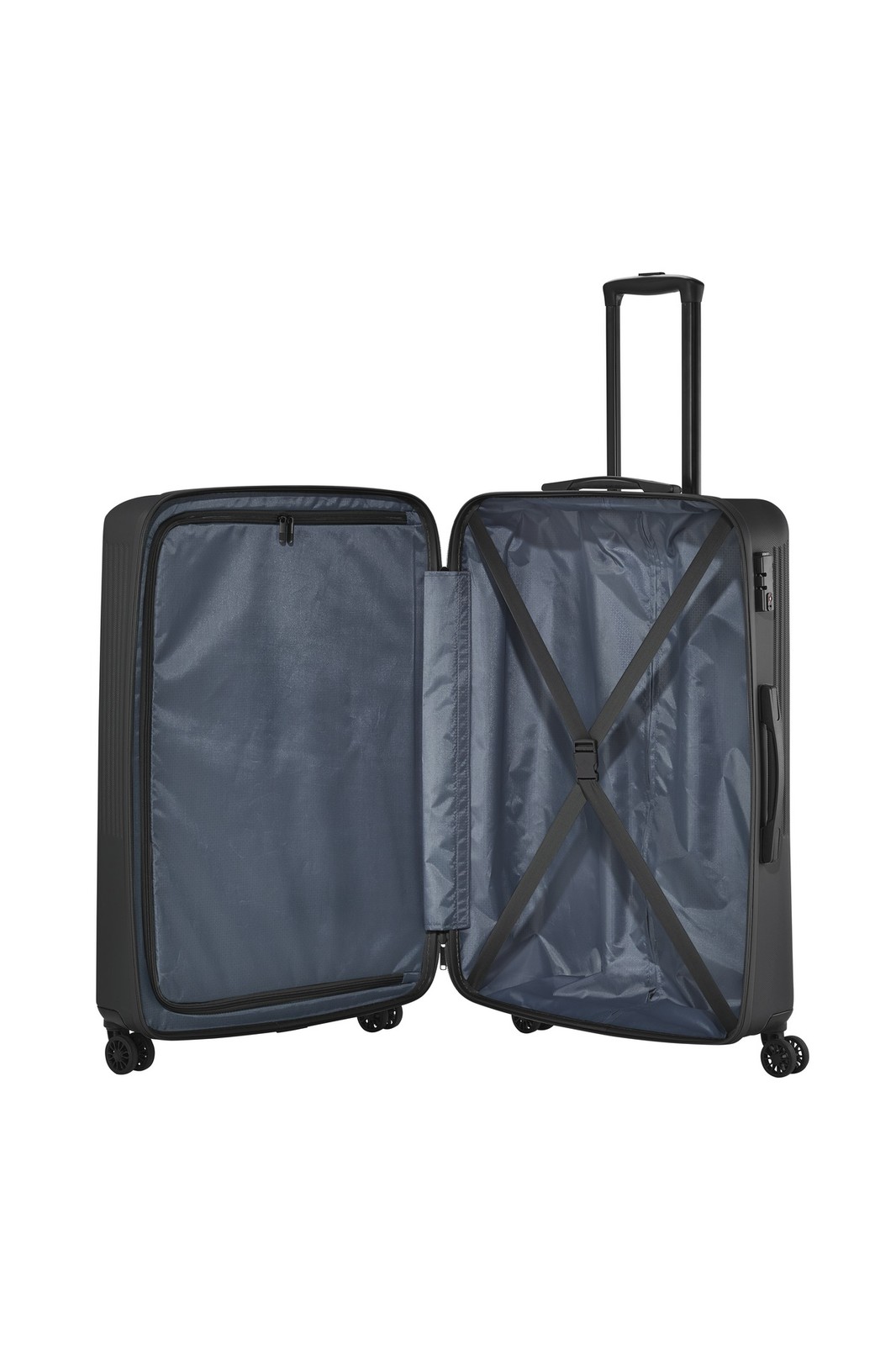 Travelite Bali 4-wiel trolley L 96 liter | Harde koffer 72349 04 anthracite binnenkant